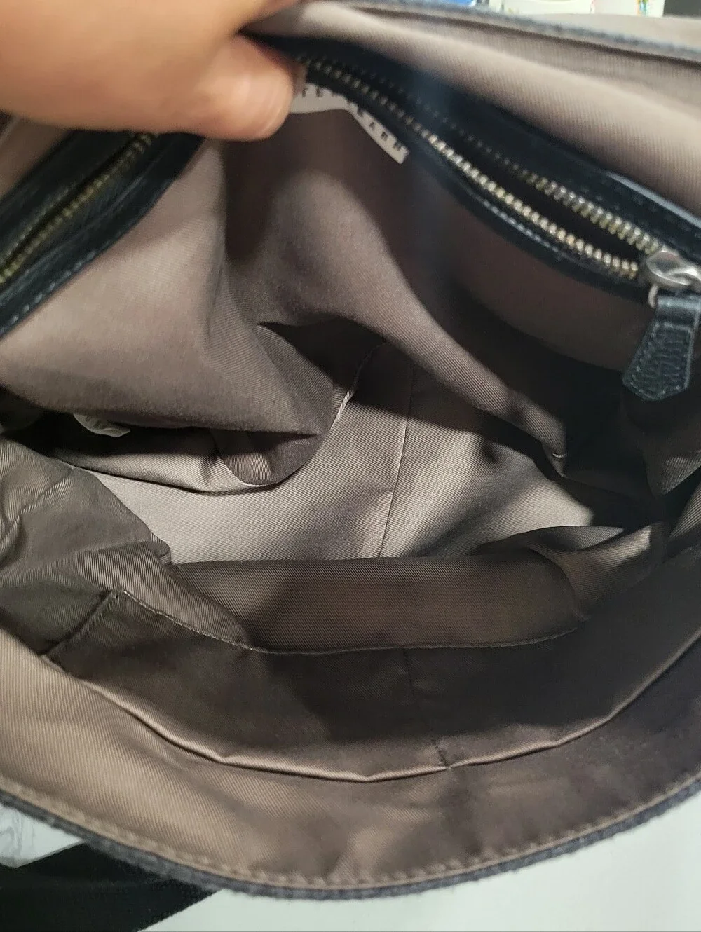 Pottery Barn Grey Wool Blend Unisex Messenger Bag/backpack/travel Bag